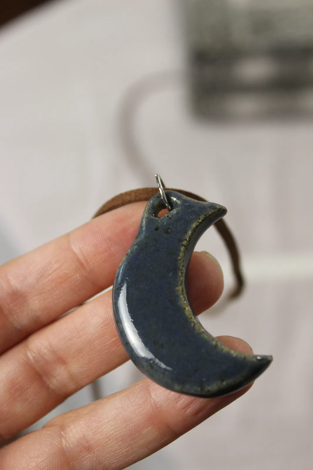 Pingente Lua M - Azul Marinho 3