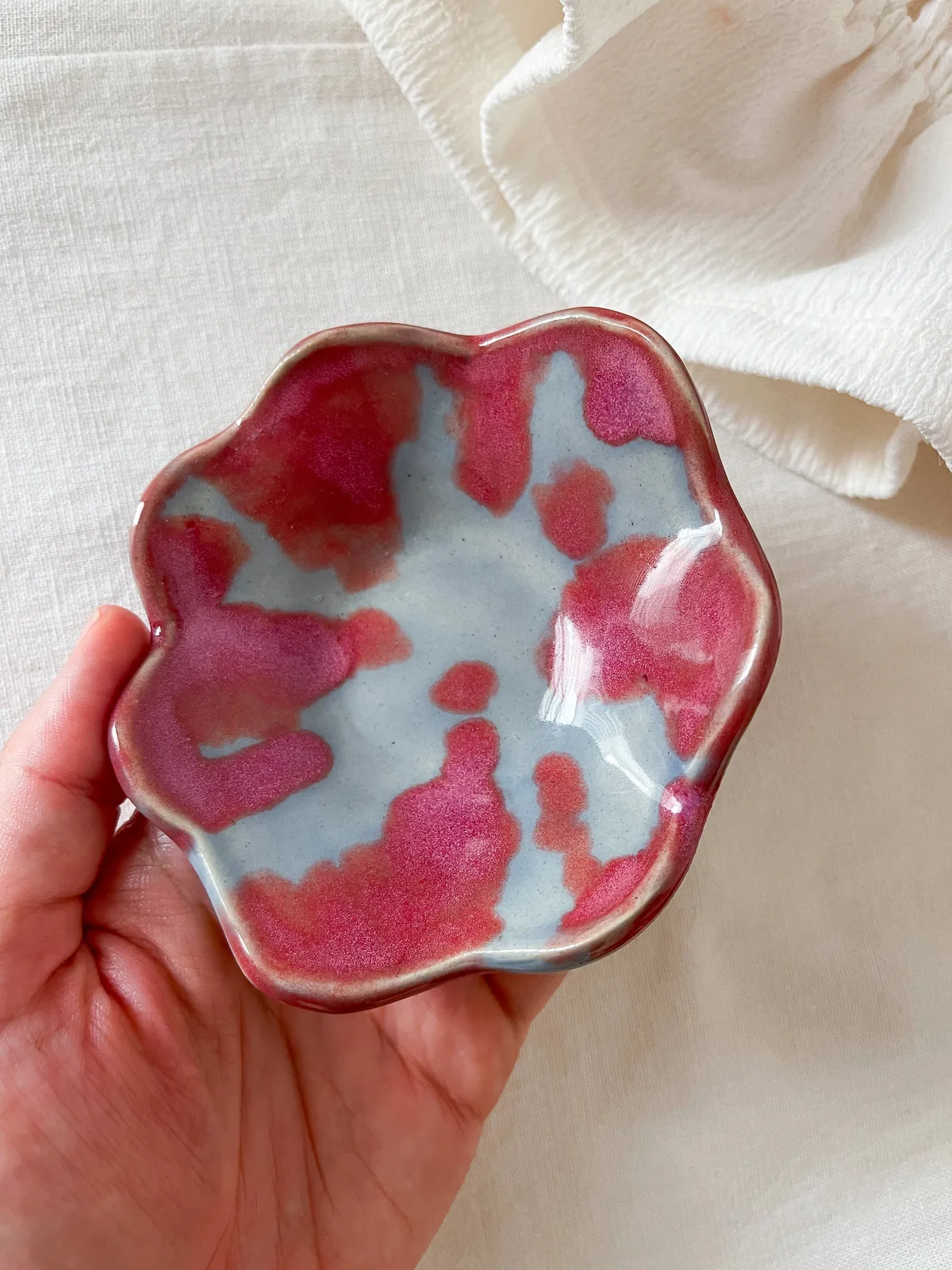 Porta Joias Orgânico - Rosa/Azul 5
